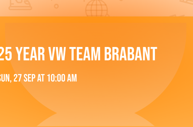 VW Team Brabant jubileumfeest in Oss met Volkswagen-voertuigen
